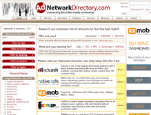Tablet Screenshot of adnetworkdirectory.com